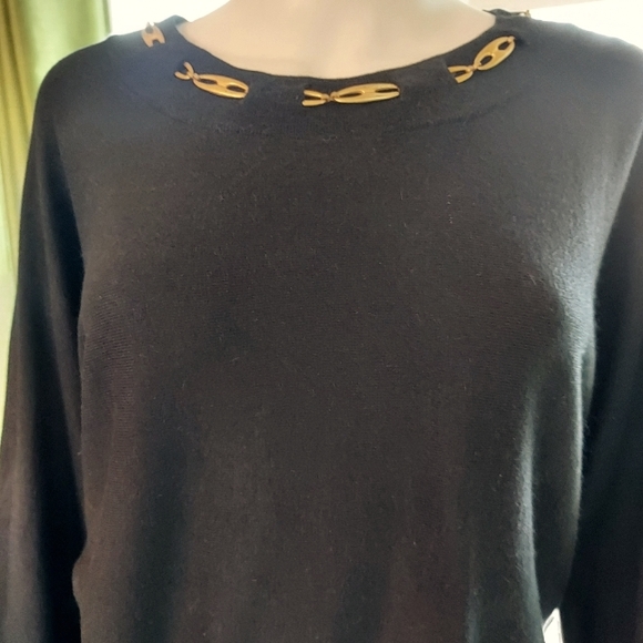 Cashmere Ladies Vintage Black Sweater with tags removed: Size L. - Picture 2 of 14